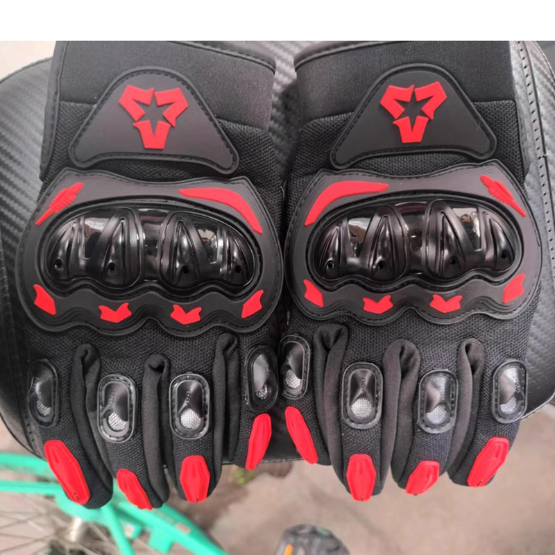 Motorcycle Glove Knuckle - Rękawice motocyklowe z pełnymi palcami, z