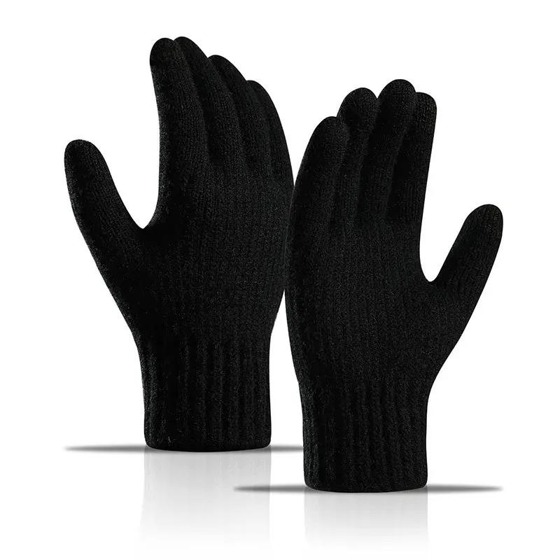Wool Glove Lined - Męskie rękawiczki z wełny alpaki, kompatybilne
