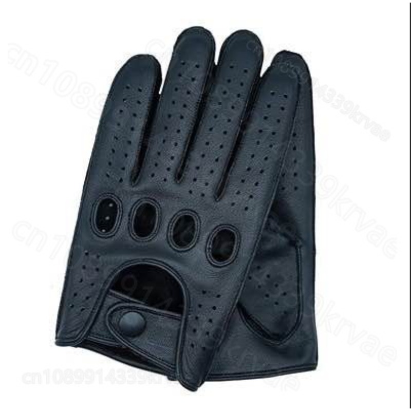Leather Driving Glove - Oddychające rękawice do jazdy samochodem męskie