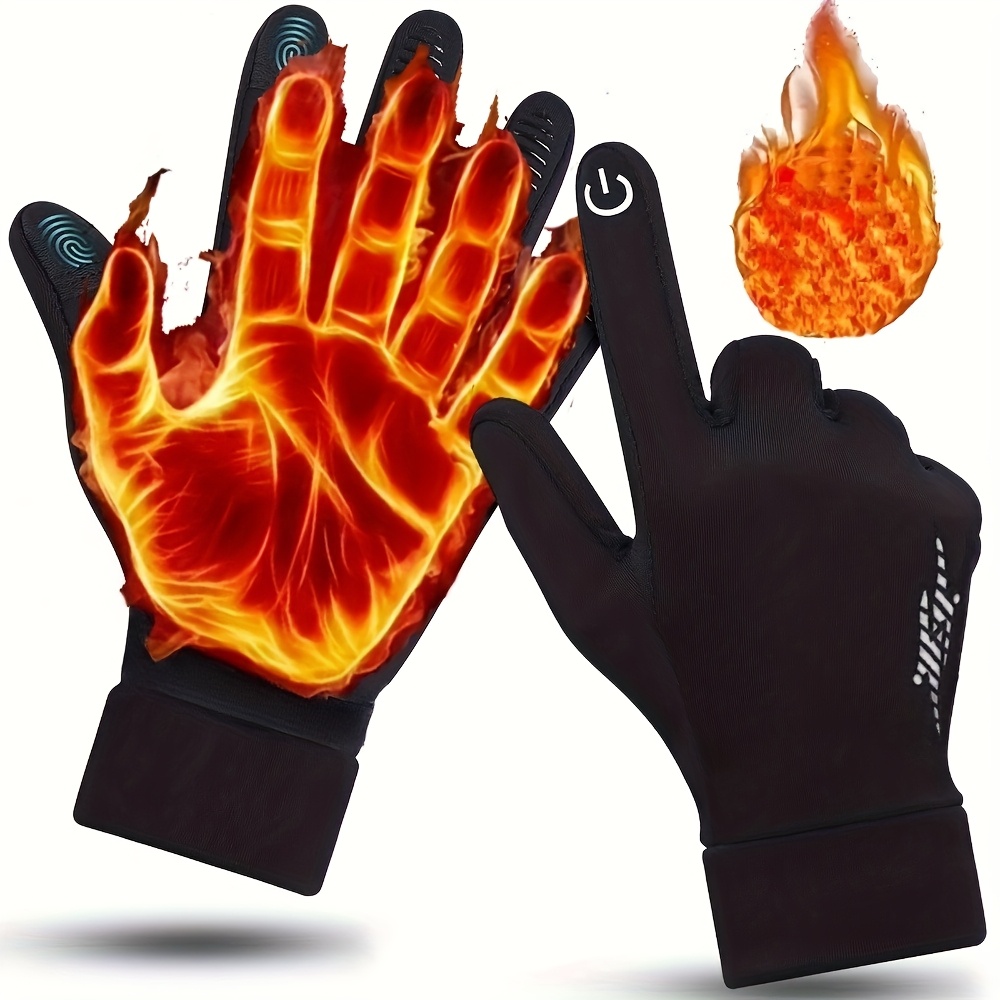 Winter Glove Insulated - Unisexowe, termoizolacyjne, zimowe rękawice wiatroodporne, kompatybilne