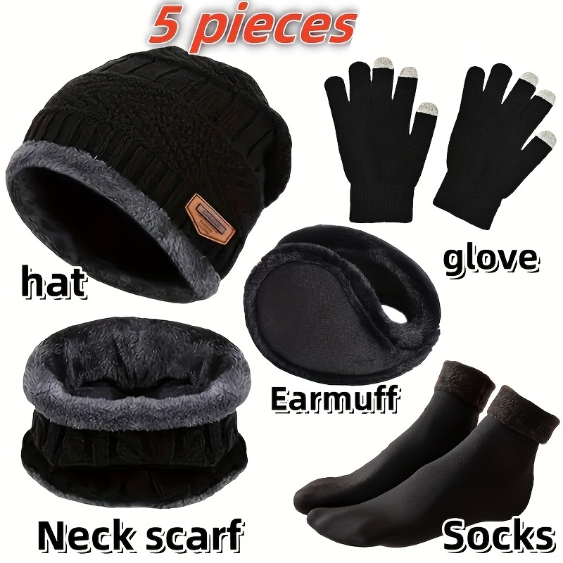 Winter Glove Insulated - Męska czapka zimowa, zimowy szalik outdoorowy,