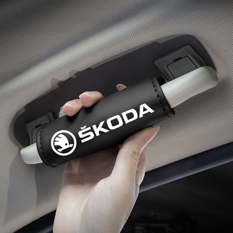 Leather Driving Glove - Skórzany podłokietnik dachowy do Skody octavia