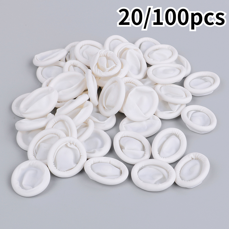Latex Disposable Glove - 20/100 szt. Jednorazowe antystatyczne gumowe lateksowe