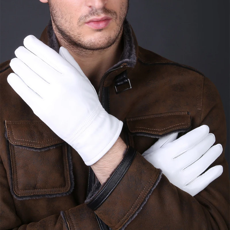2025 Zimowe białe rękawiczki z – Leather Driving Glove recenzja i cena