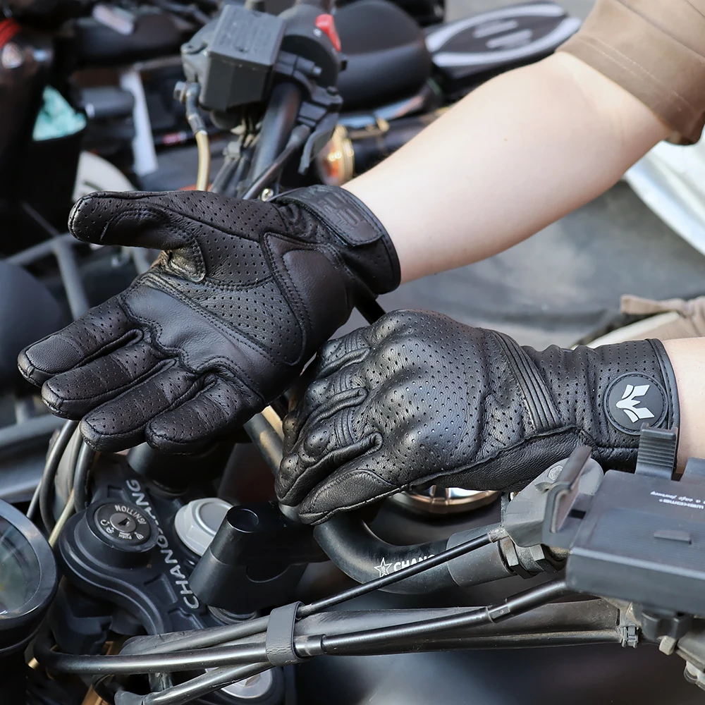 Unisexowe skórzane rękawice mo – Motorcycle Glove Knuckle recenzja i cena