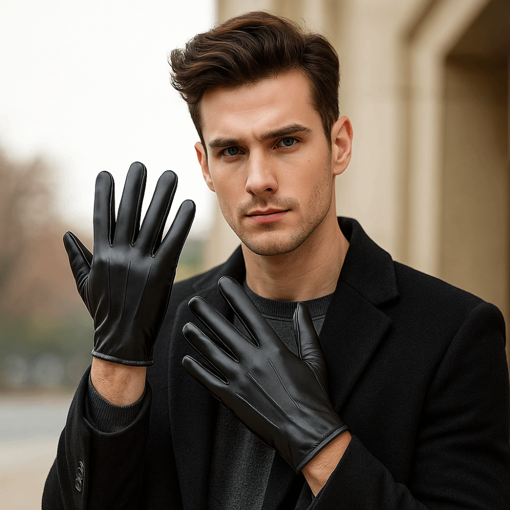 Czarne rękawiczki do prowadzen – Leather Driving Glove recenzja i cena