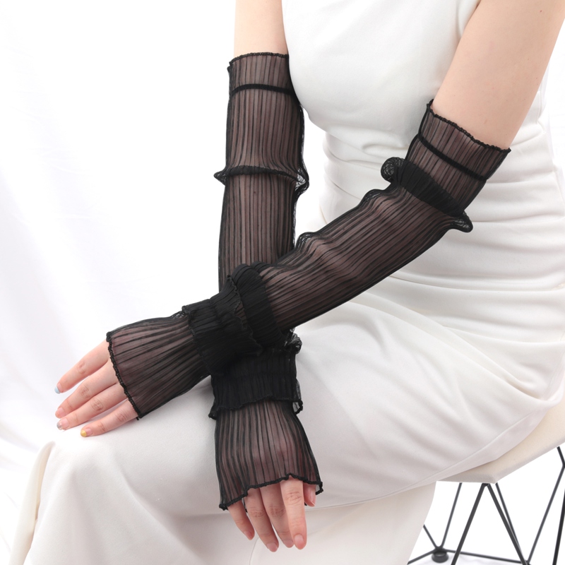 1 para lodowy jedwab z długimi – Fingerless Glove Knit recenzja i cena